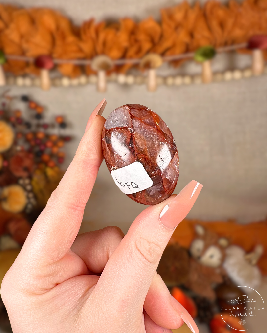 Fire Quartz Palmstones – Madagascar