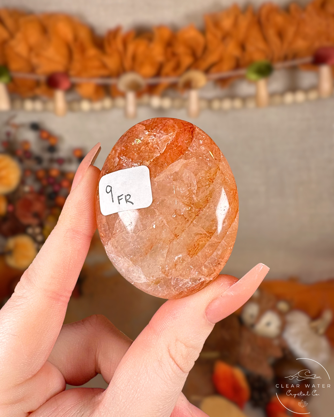 Fire Quartz Palmstones – Madagascar