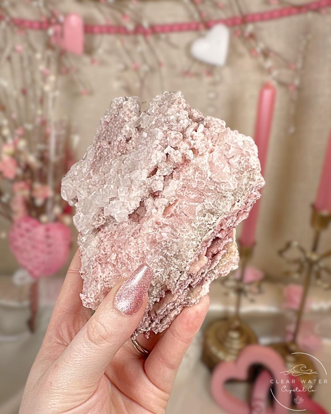 Large Pink Halite Specimens – Searles Lake (Magenta Plane)