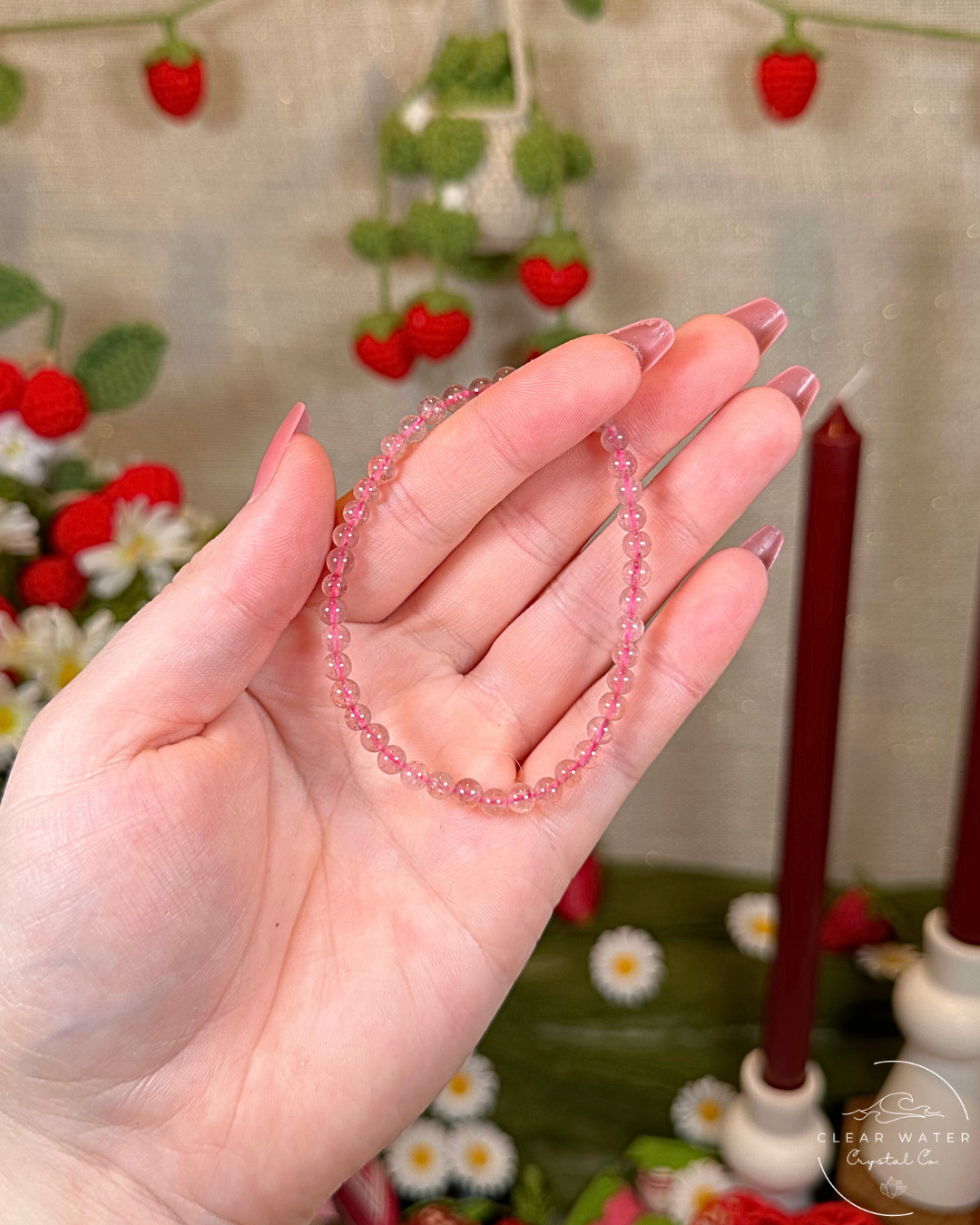 Strawberry Quartz Bracelet