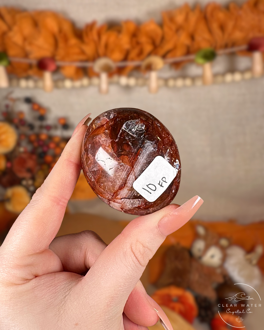 Fire Quartz Palmstones – Madagascar