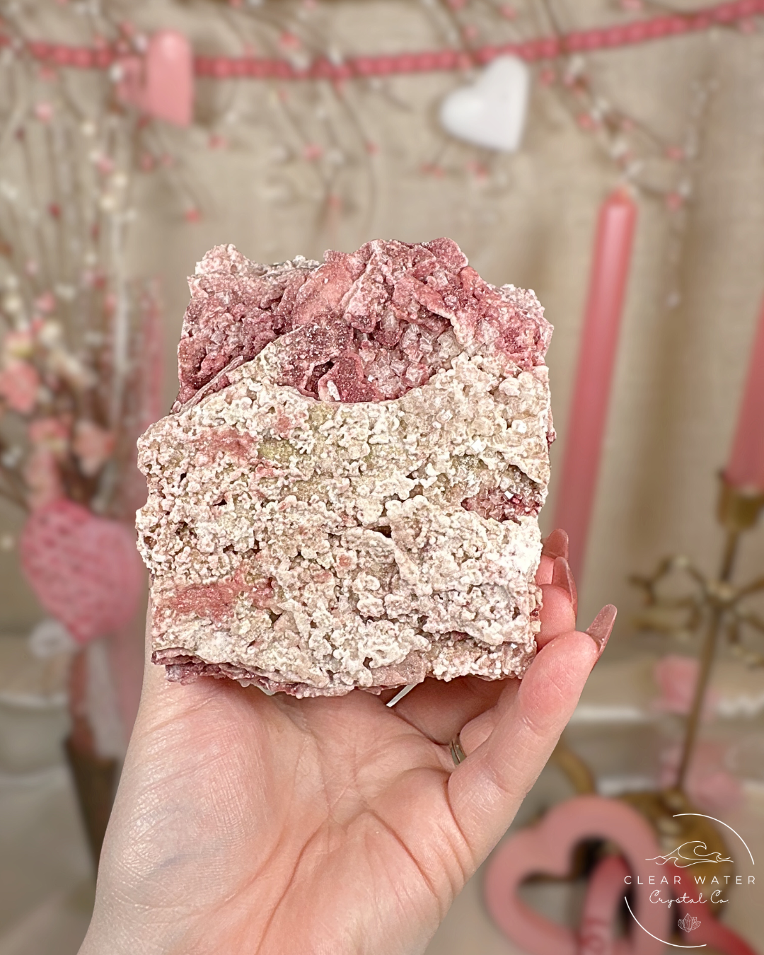 Large Pink Halite Specimens – Searles Lake (Magenta Plane)