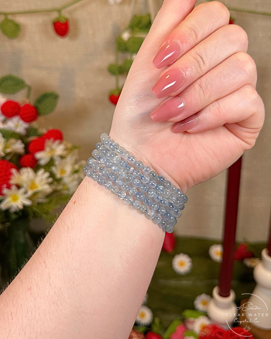 Blue Kyanite in Quartz Bracelet