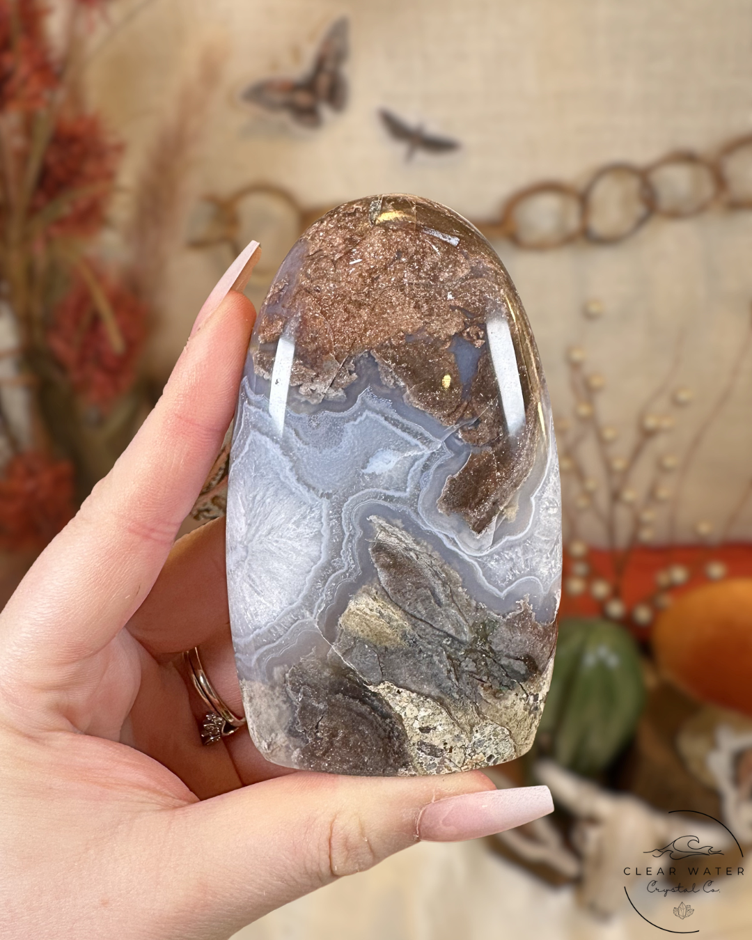 Petrified Wood with Agate Freeforms- Indonesia
