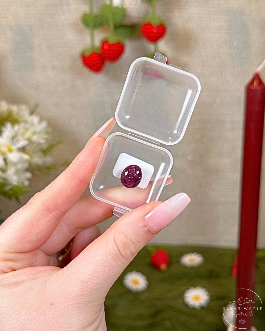 Gem Ruby Button Carvings | India