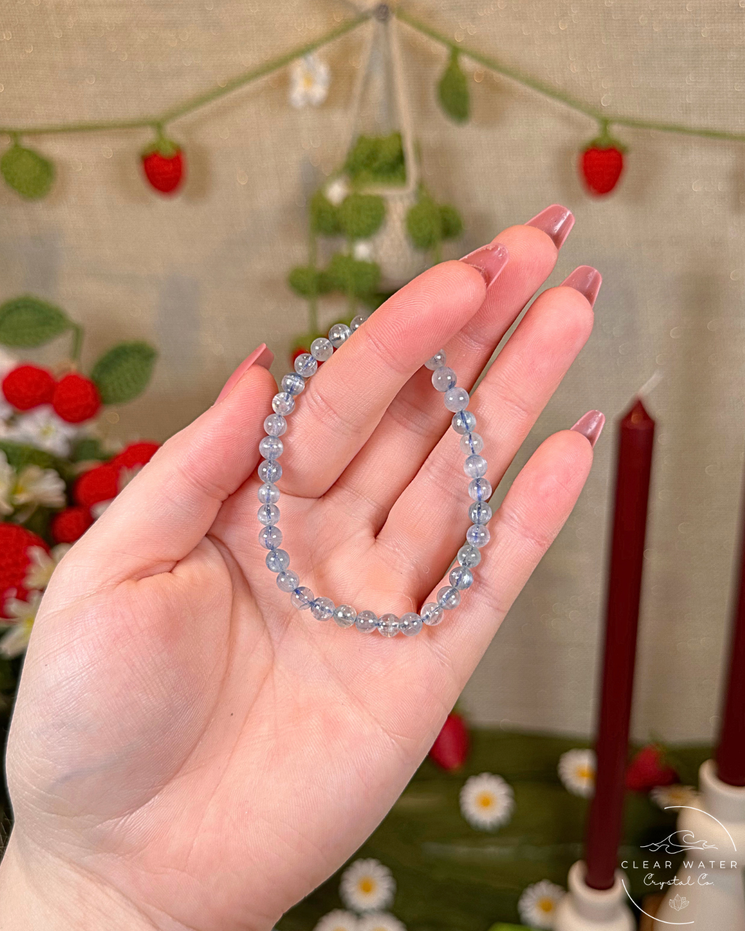 Blue Kyanite in Quartz Bracelet