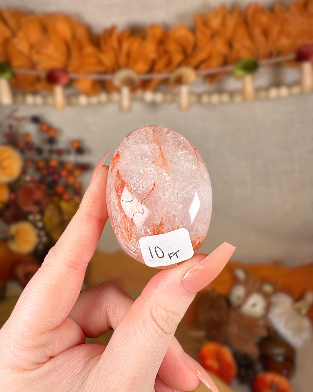 Fire Quartz Palmstones – Madagascar