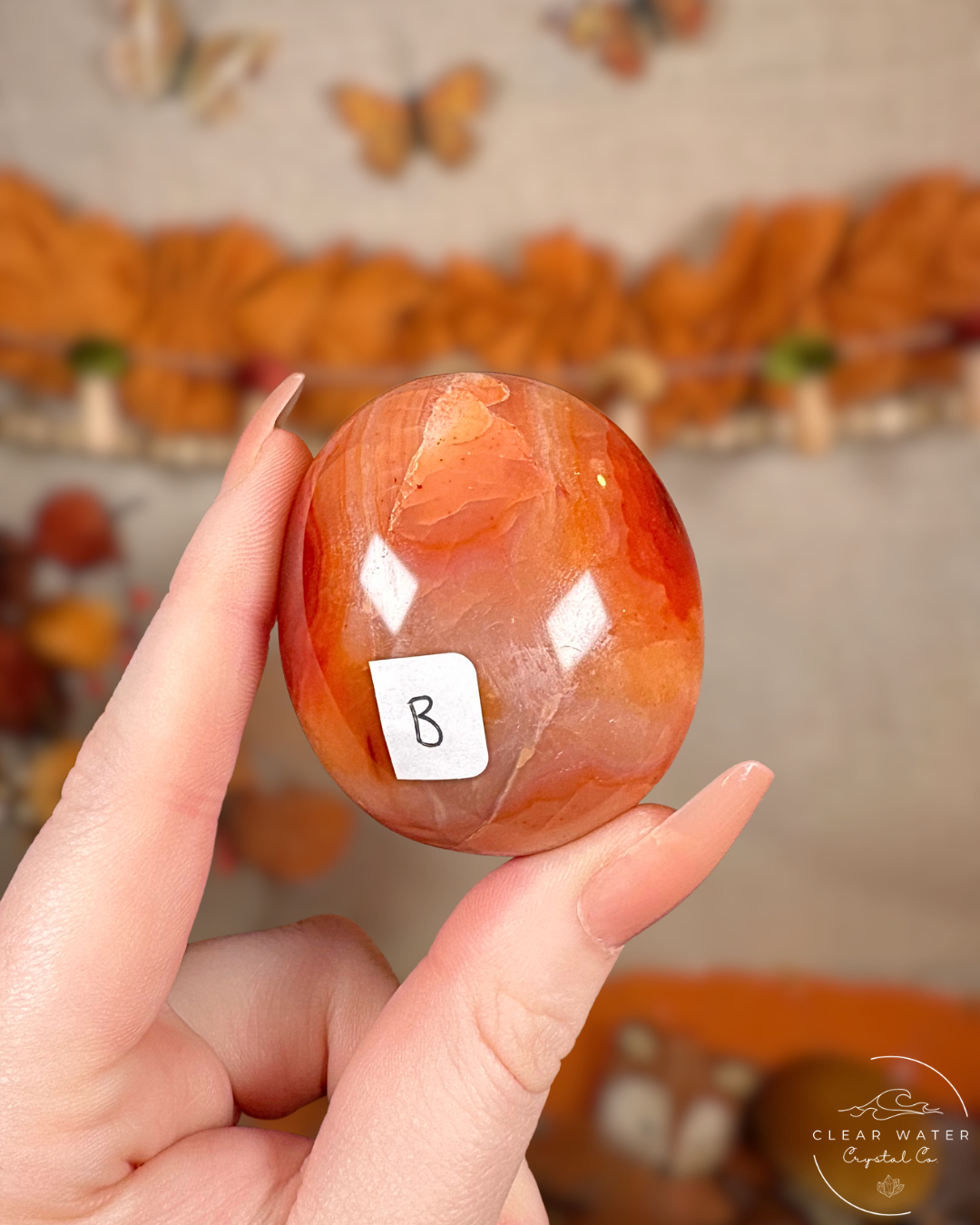 Carnelian Palmstone- Emberstone
