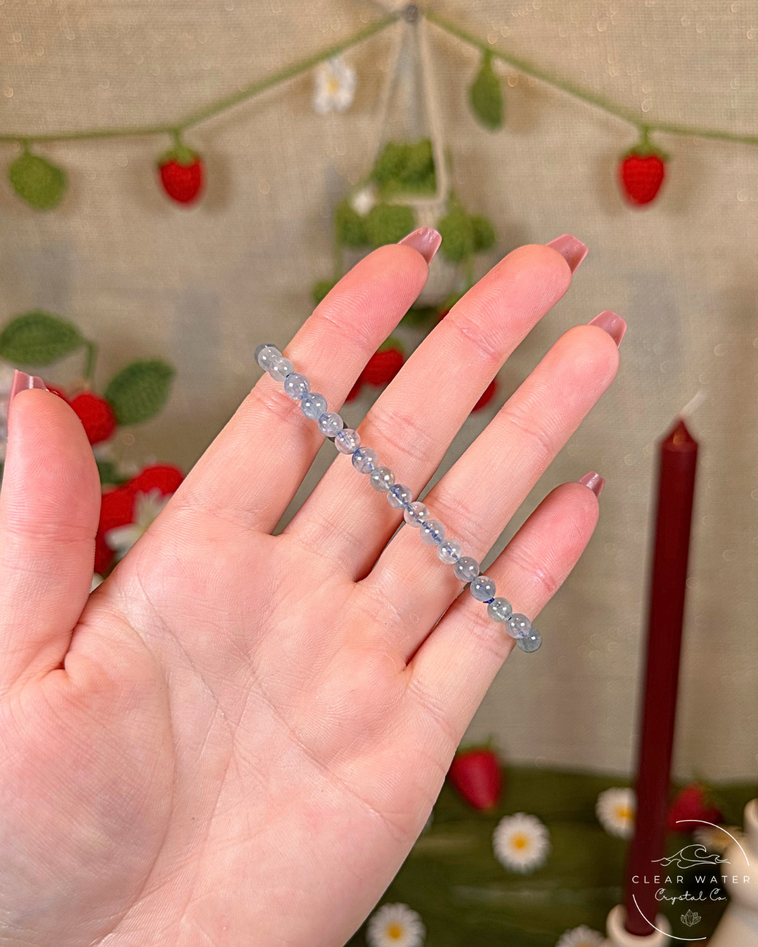 Blue Kyanite in Quartz Bracelet