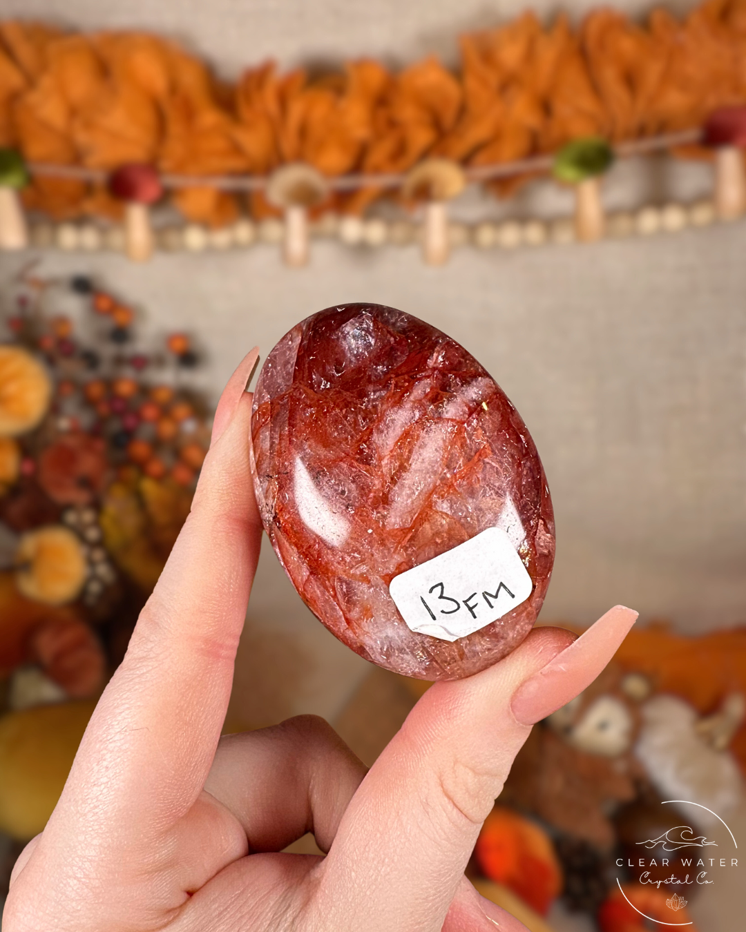 Fire Quartz Palmstones – Madagascar