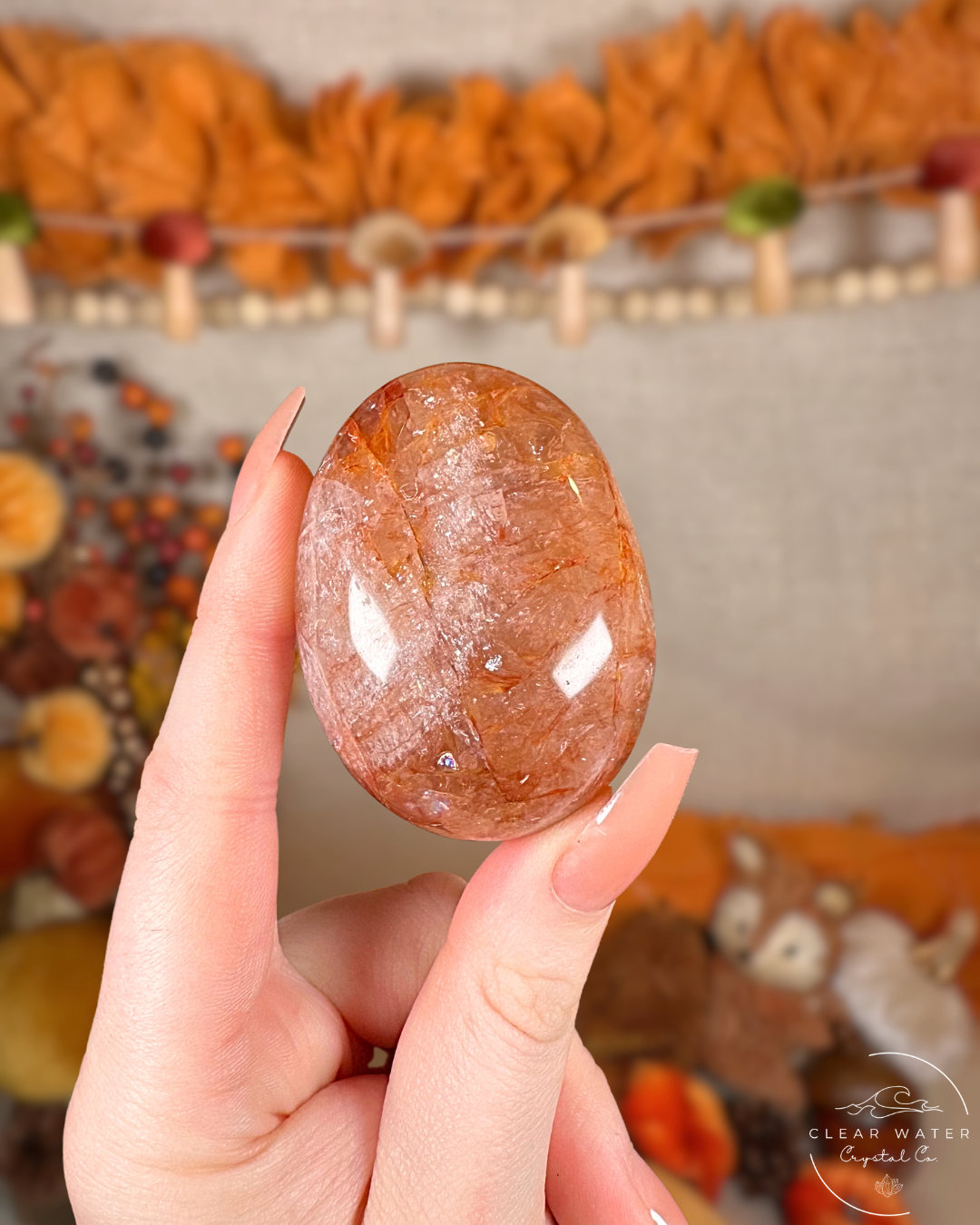 Fire Quartz Palmstones – Madagascar