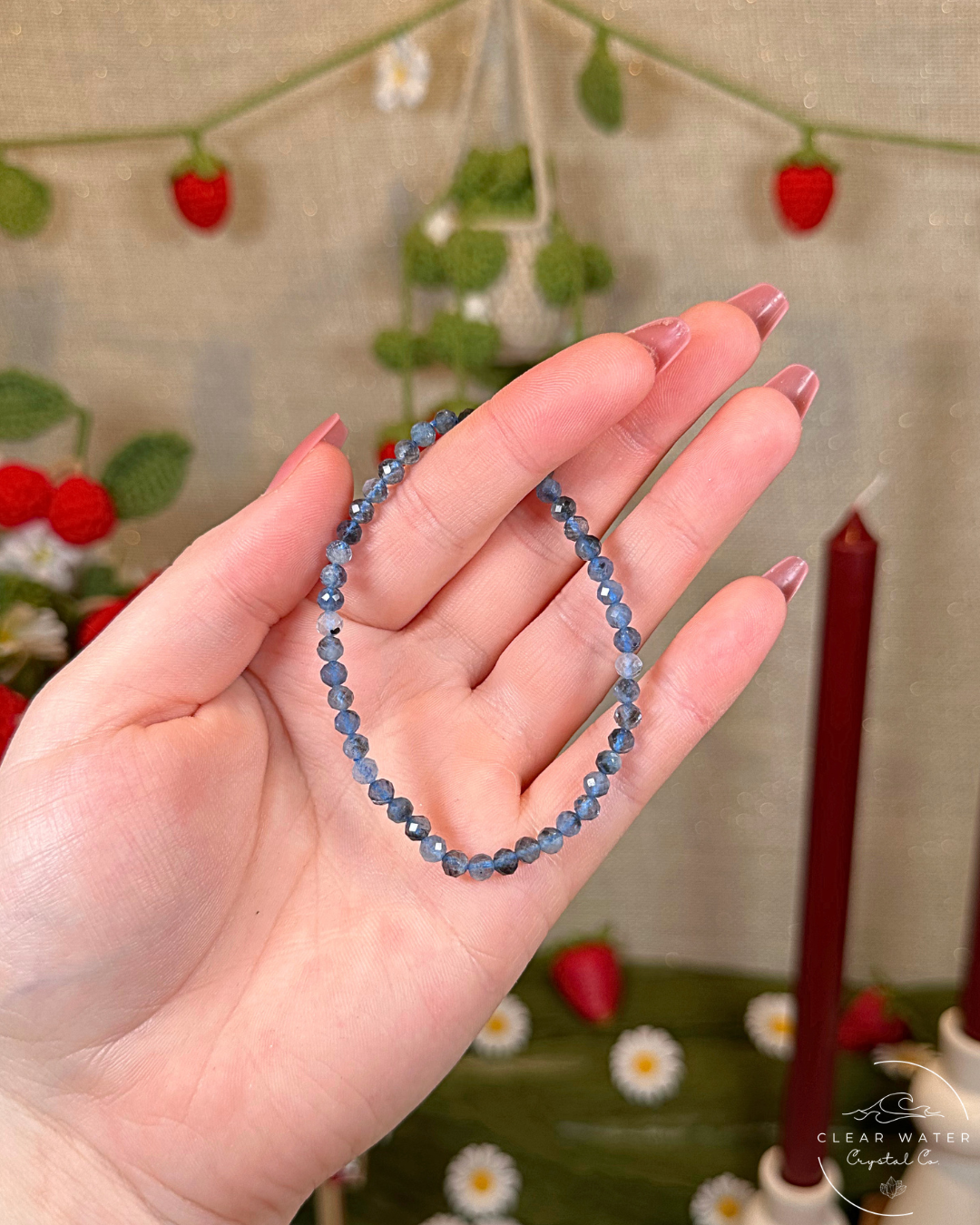 Faceted Devil Aquamarine Bracelet
