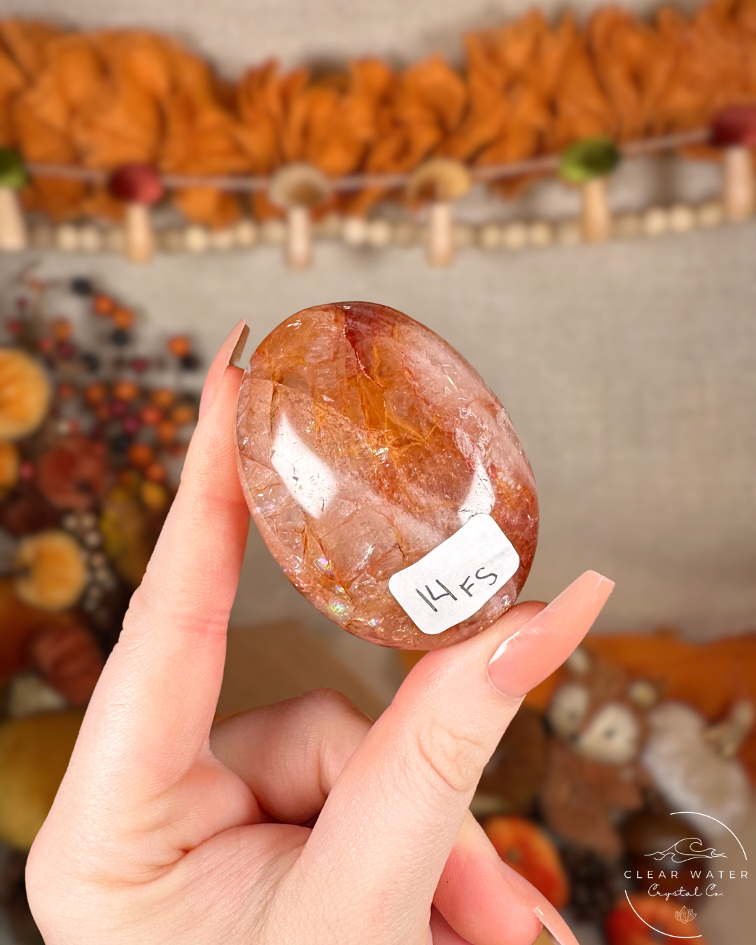 Fire Quartz Palmstones – Madagascar