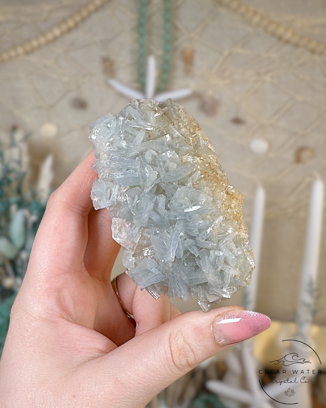 Blue Barite Specimen- Morocco