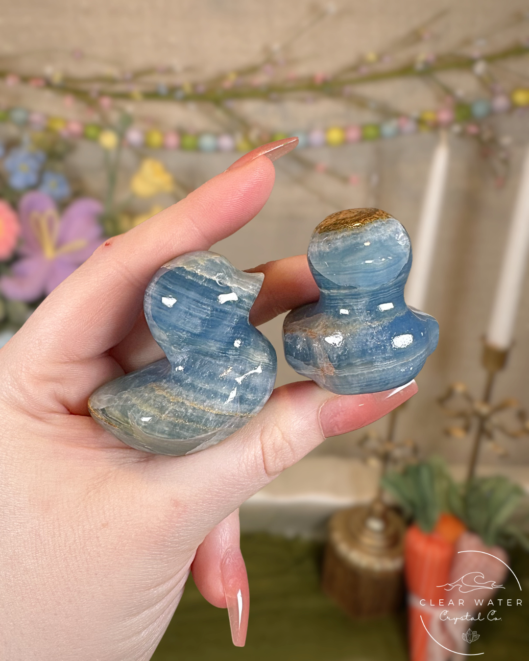 Blue Onyx Duck Carvings – Argentina