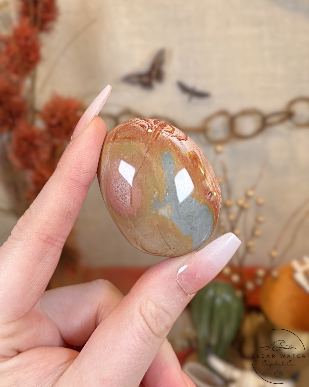 Polychrome Jasper Palmstone- Madagascar