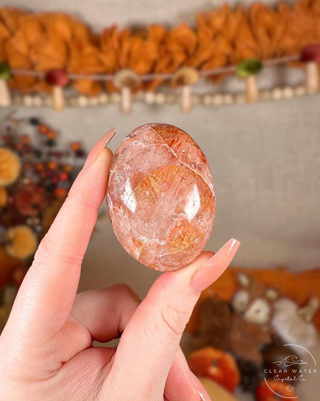 Fire Quartz Palmstones – Madagascar