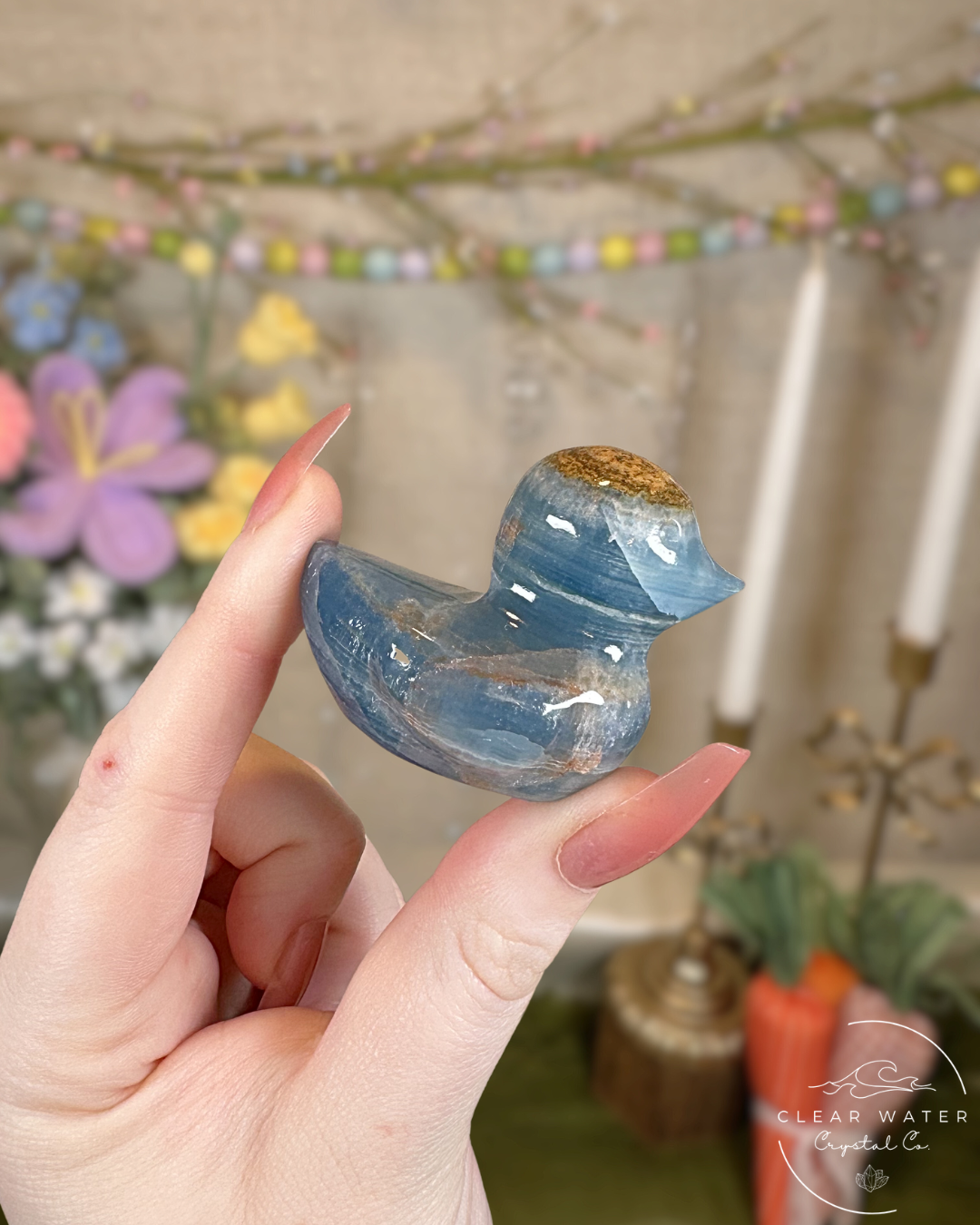 Blue Onyx Duck Carvings – Argentina