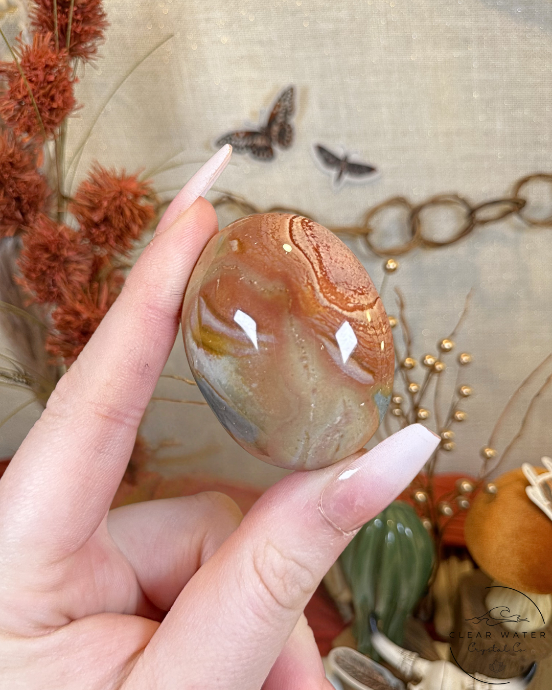 Polychrome Jasper Palmstone- Madagascar