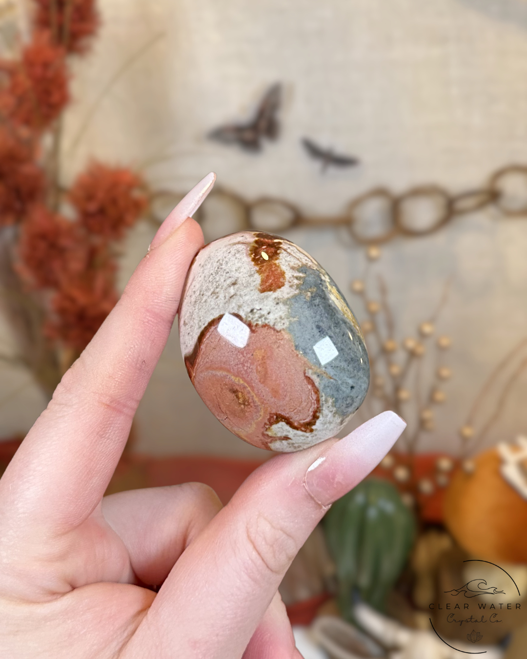 Polychrome Jasper Palmstone- Madagascar