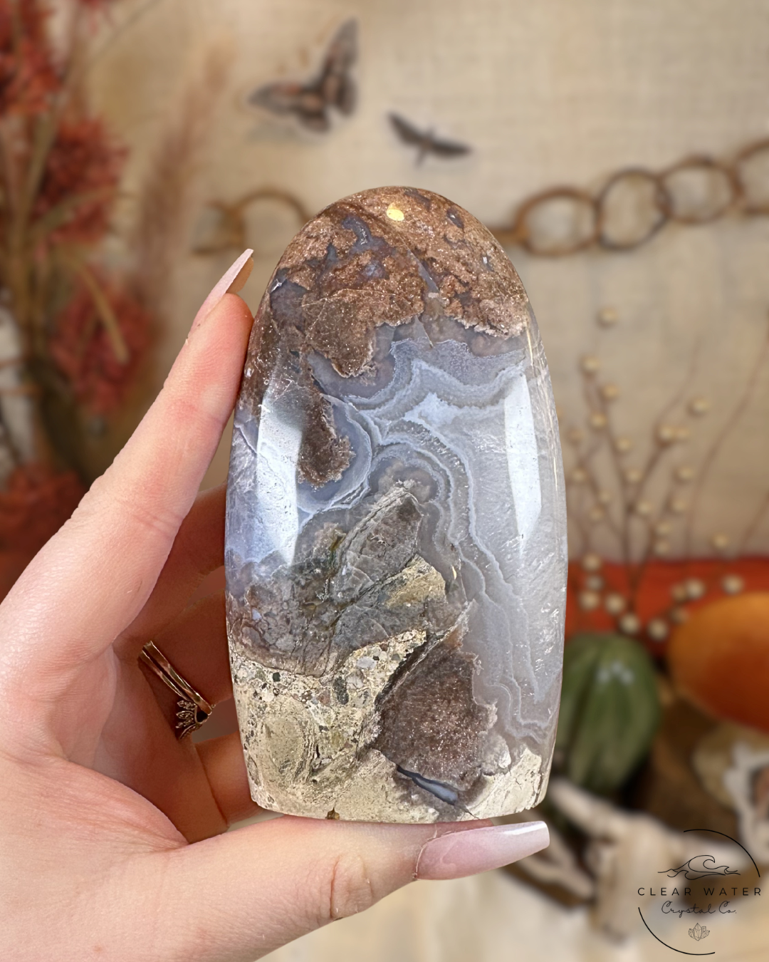 Petrified Wood with Agate Freeforms- Indonesia