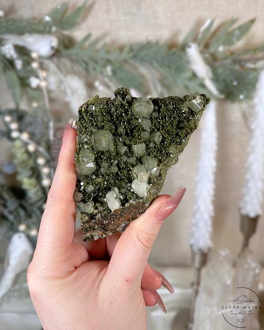 Spruce Landscape Forest Quartz (Epidote in Quartz) Specimens – Turkey