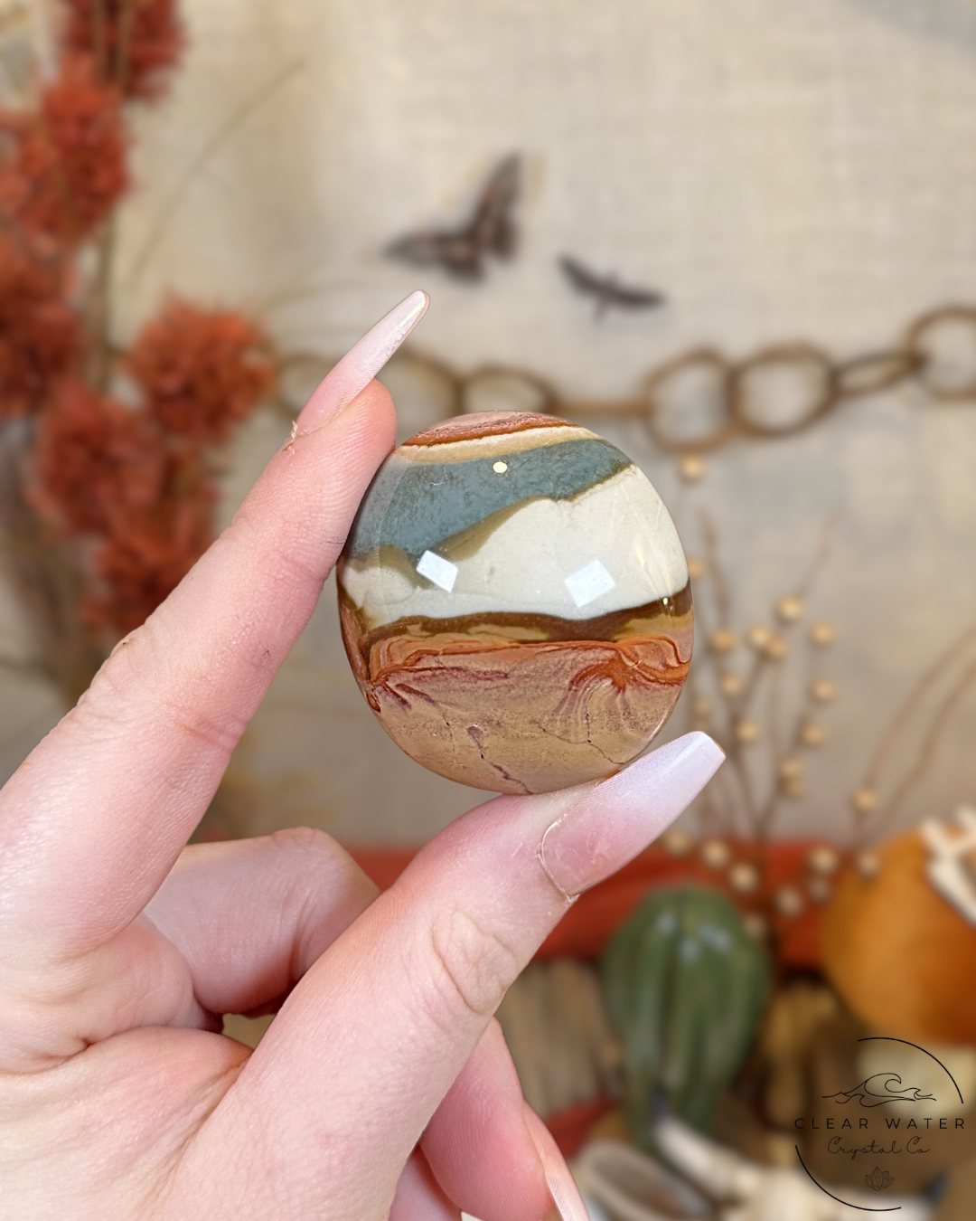 Polychrome Jasper Palmstone- Madagascar