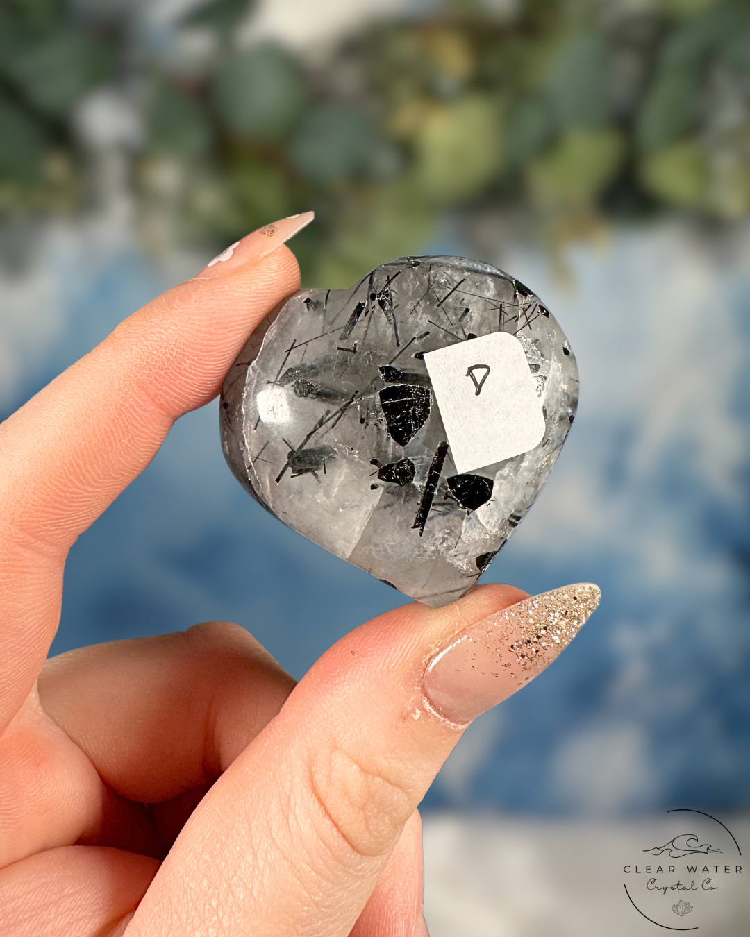 Black Tourmaline in Quartz Hearts - Grounded Protection & Amplified Compassion