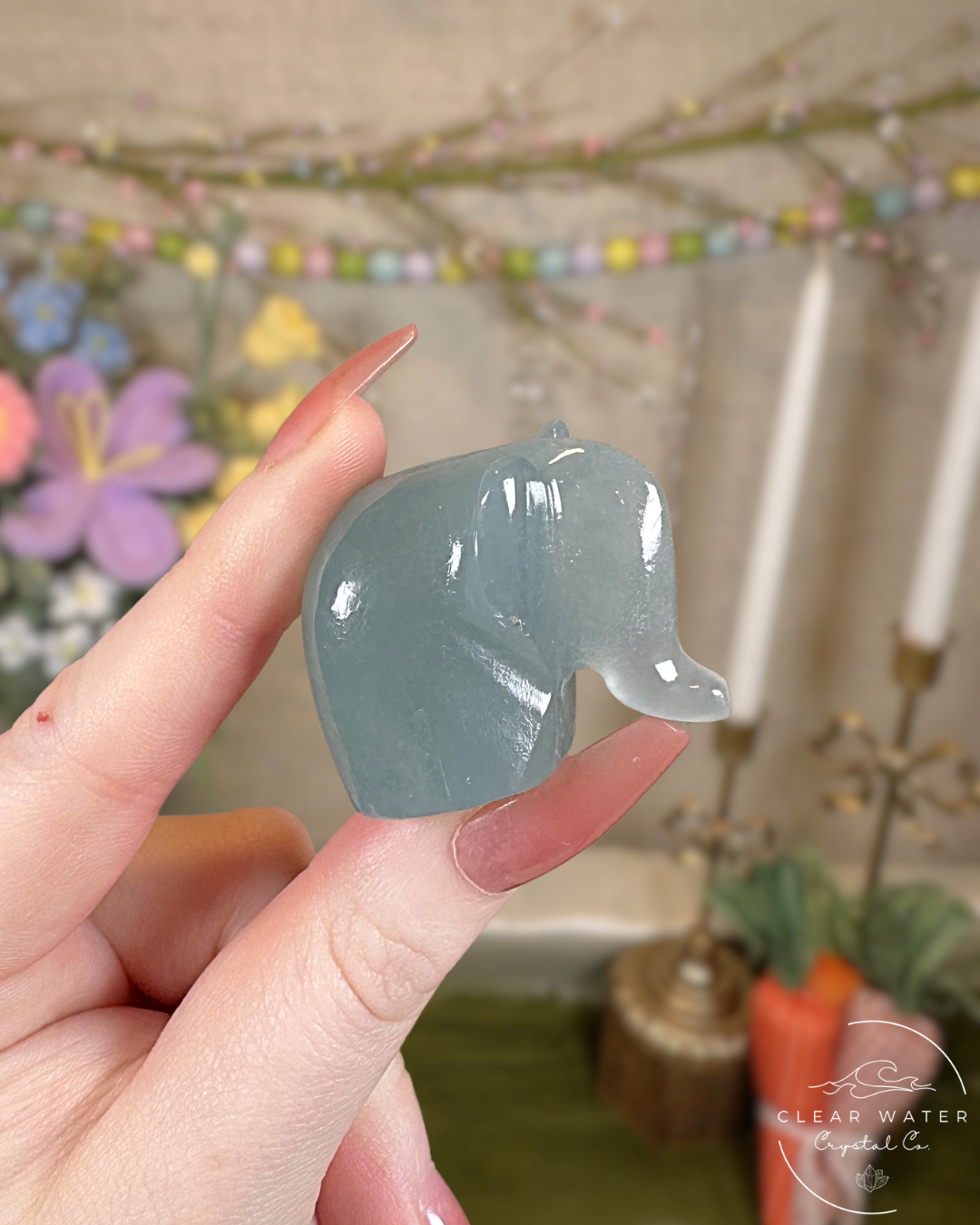 Blue Onyx Elephant Carvings – Argentina