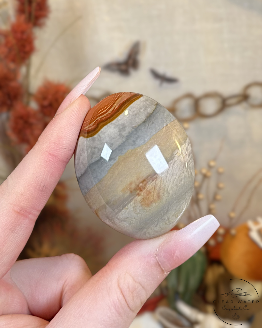 Polychrome Jasper Palmstone- Madagascar