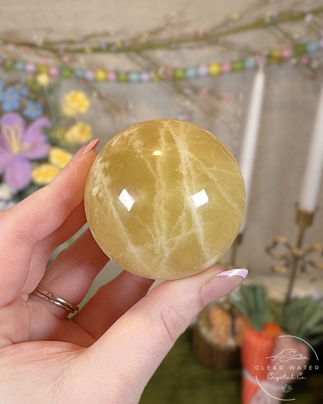 Lemon Calcite Sphere – Pakistan