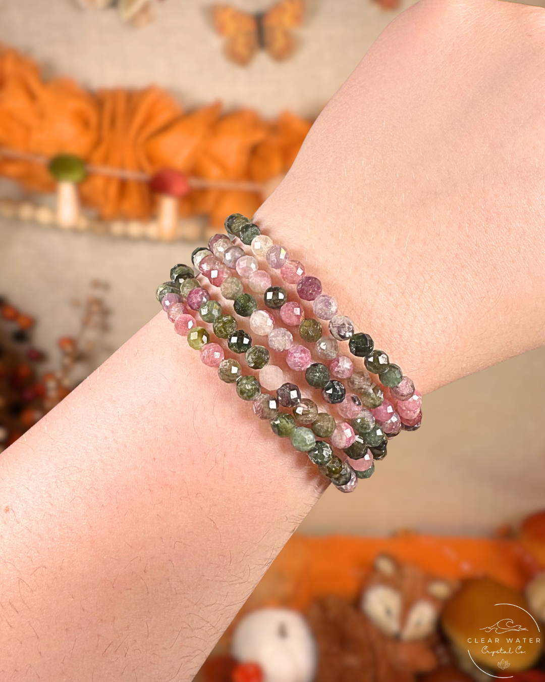 Watermelon Tourmaline Bracelet (Faceted)
