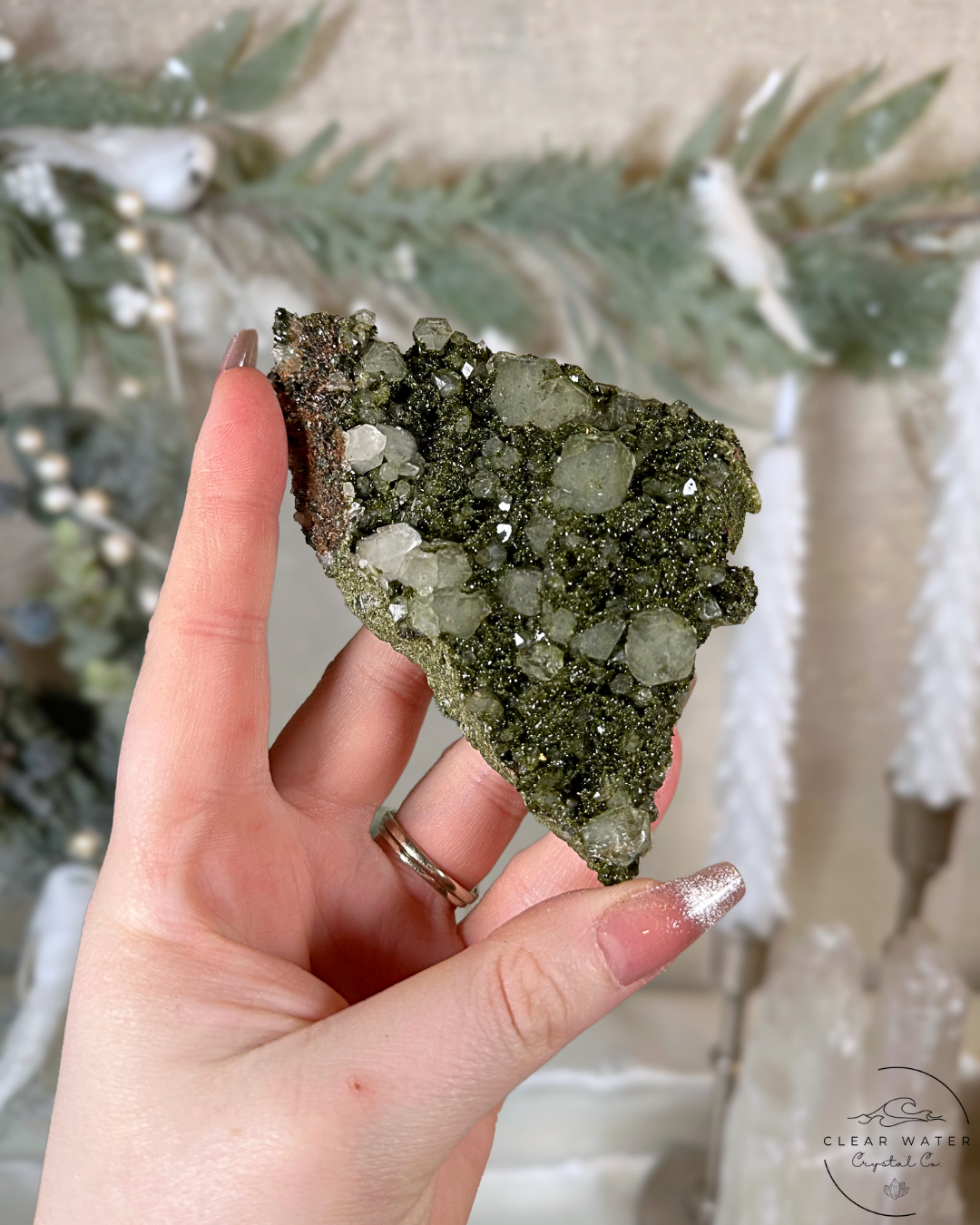 Spruce Landscape Forest Quartz (Epidote in Quartz) Specimens – Turkey