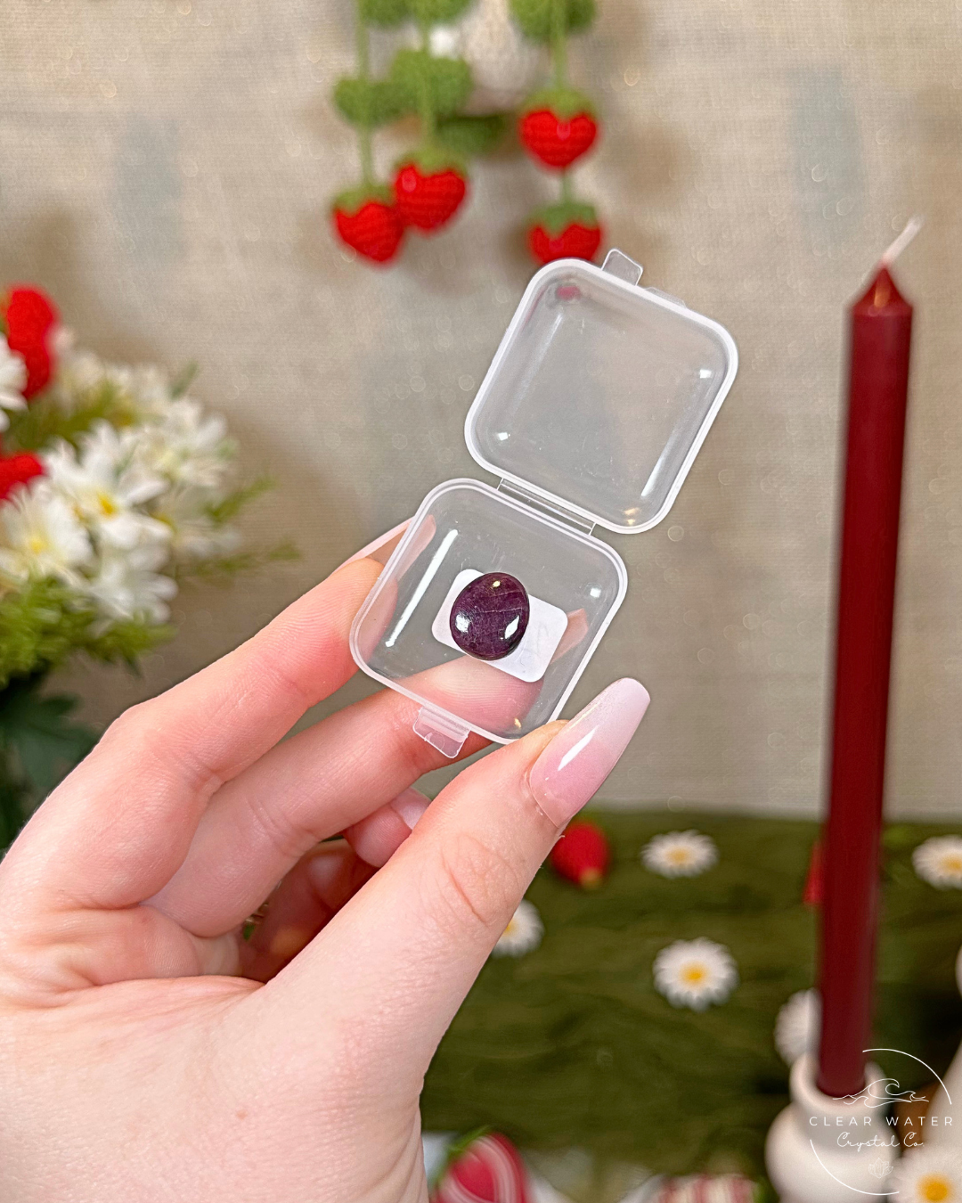 Gem Ruby Button Carvings | India