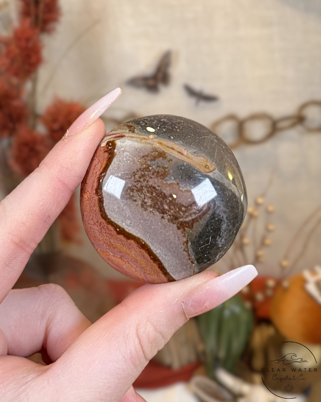 Polychrome Jasper Palmstone- Madagascar