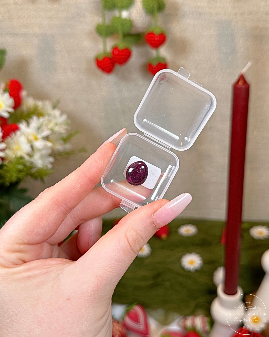 Gem Ruby Button Carvings | India