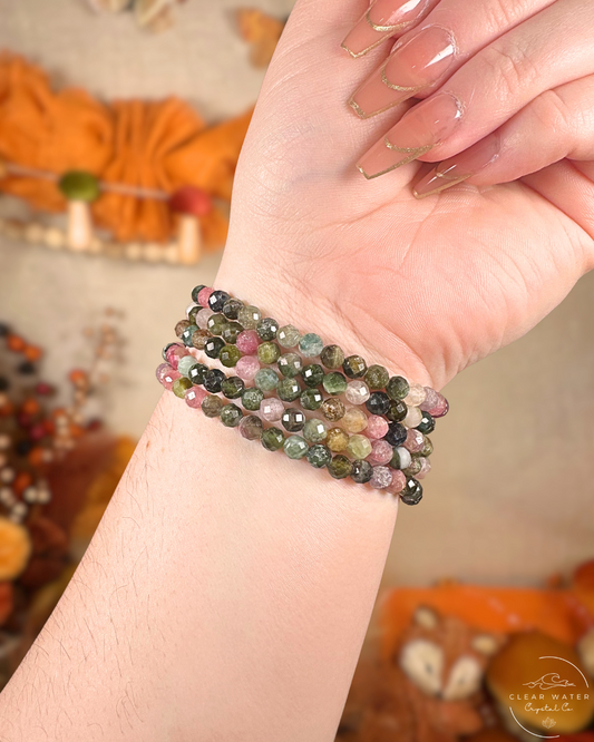 Watermelon Tourmaline Bracelet (Faceted)