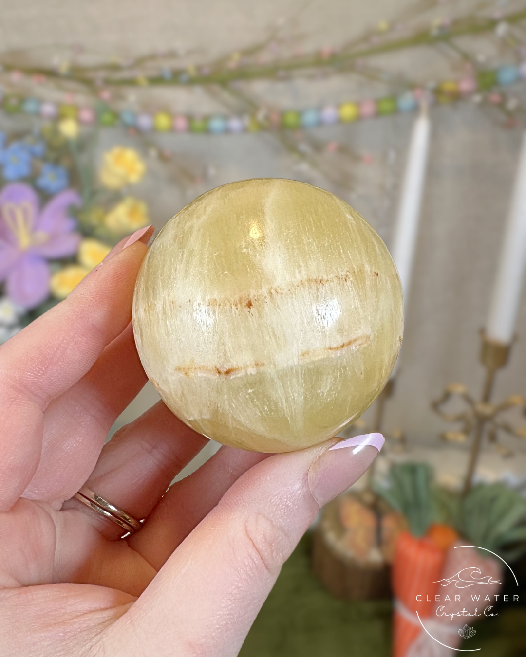 Lemon Calcite Sphere – Pakistan