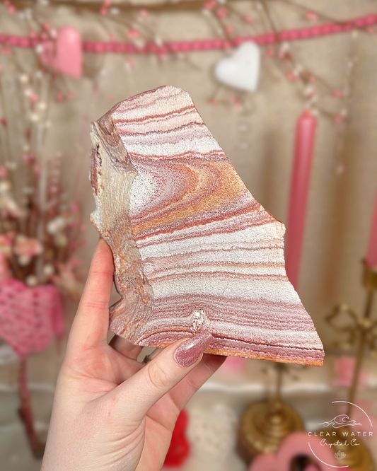Large Banded Rhyolite Slab – Mexico