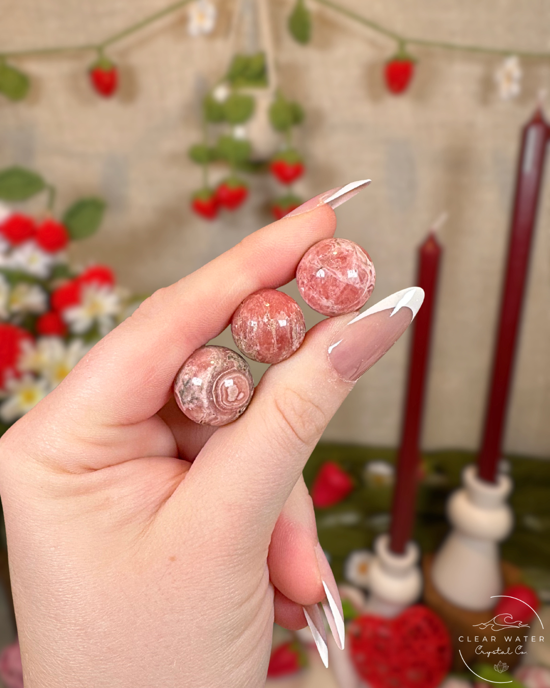 Rhodochrosite Mini Spheres | Argentina