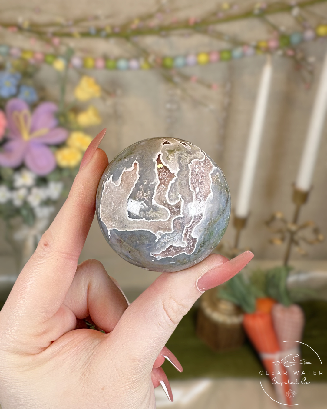 Moss Agate Spheres – China