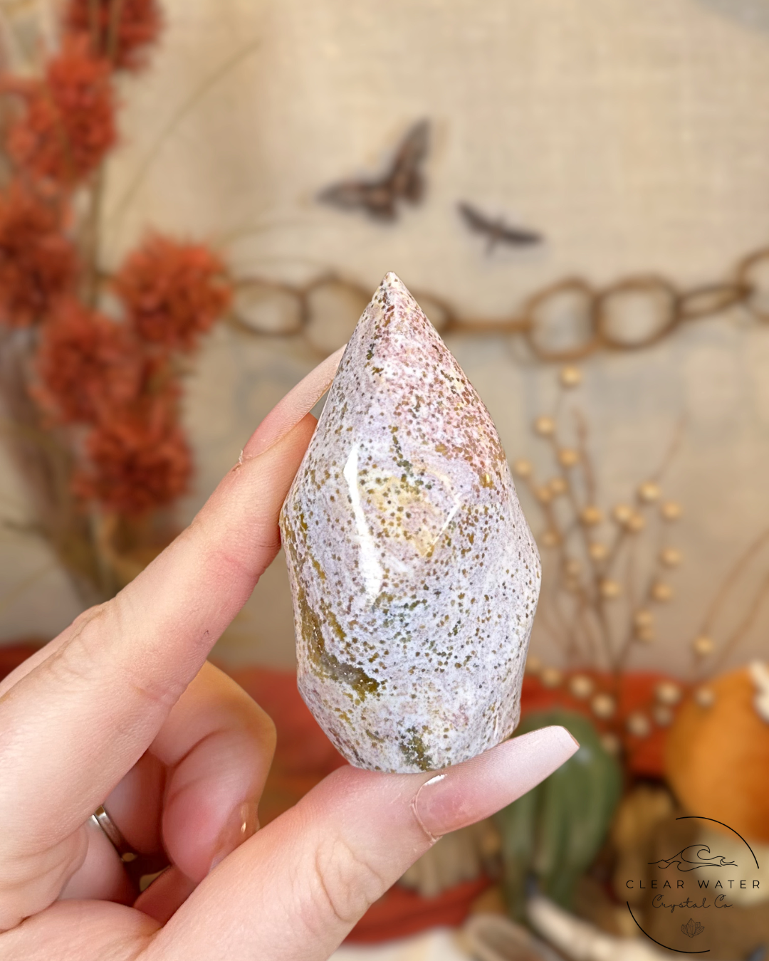 Pastel Sea Jasper Flame