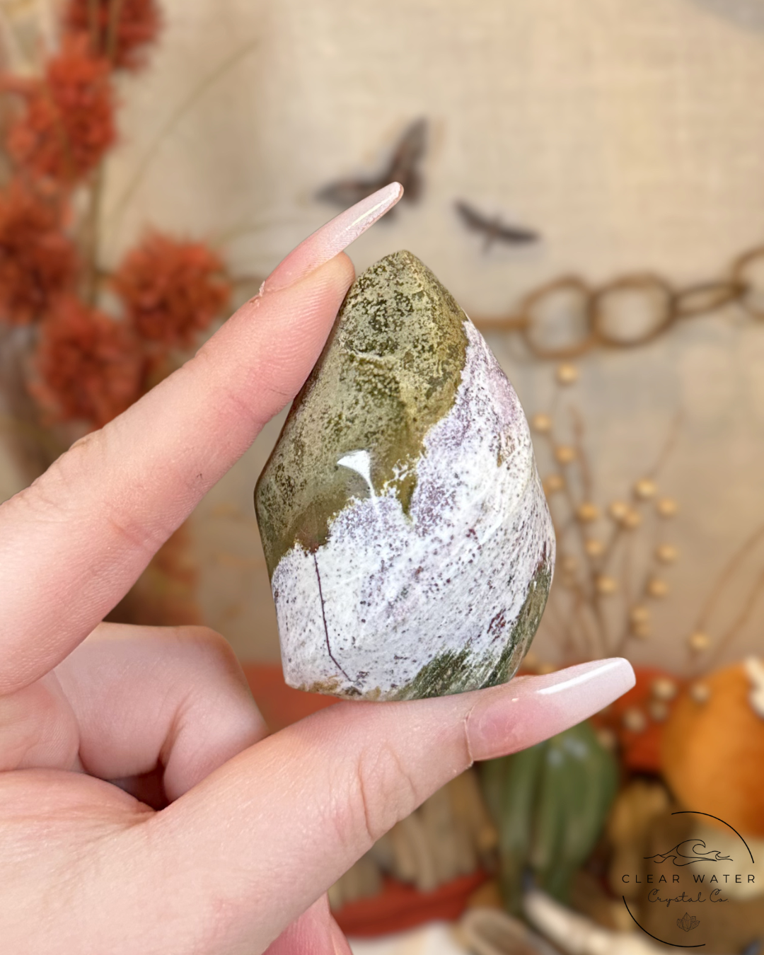 Pastel Sea Jasper Flame
