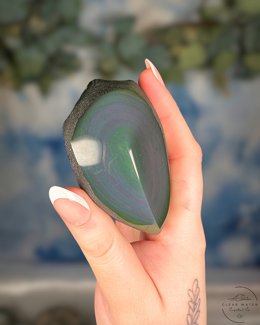 Rainbow Obsidian Freeforms: Untamed Radiance