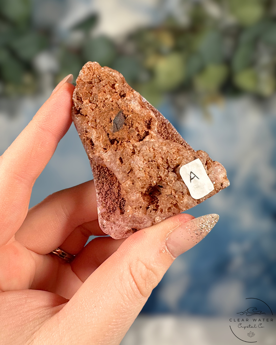 Pink Aragonite Freeform from Pakistan: Petal Pink Dreams