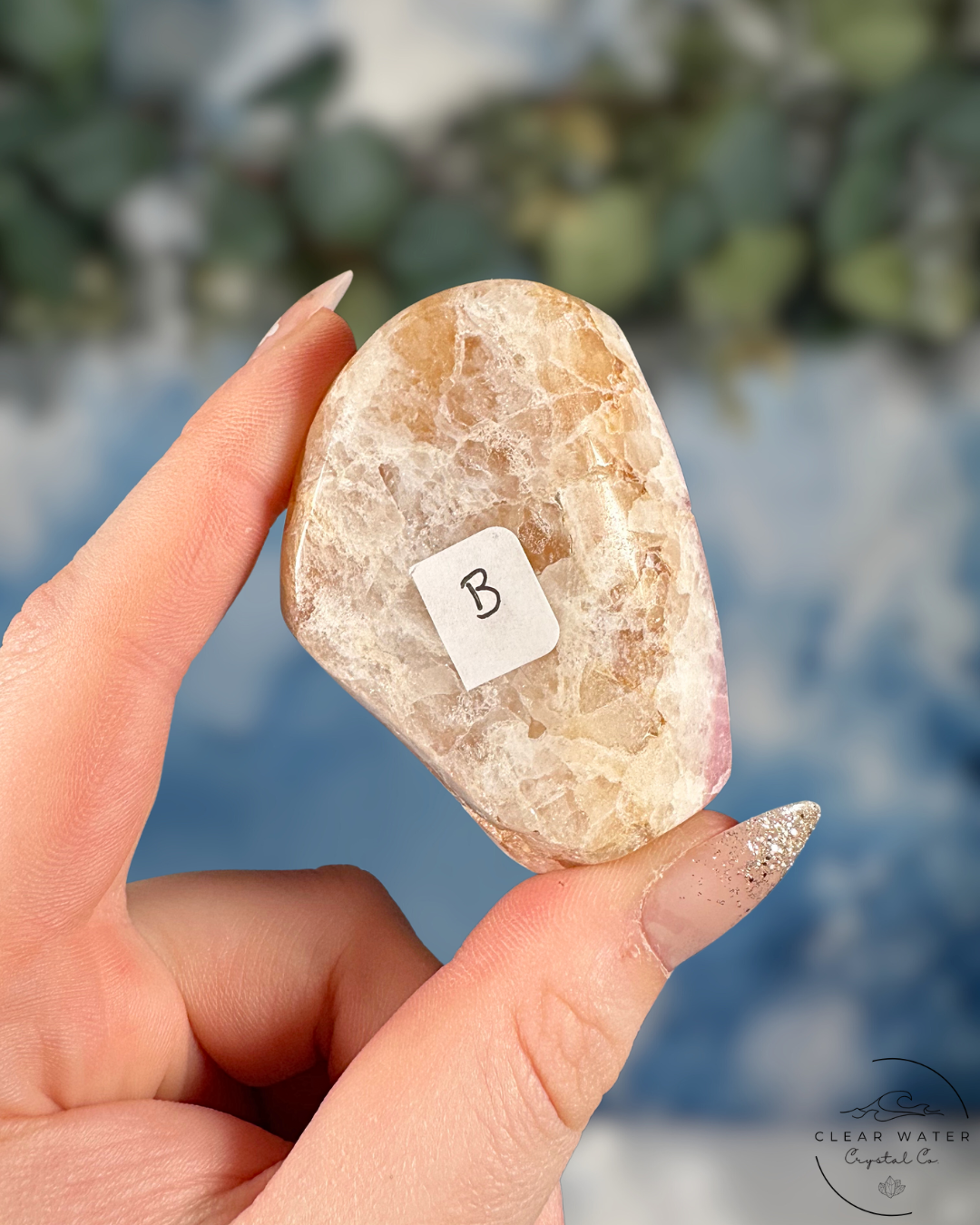 Pink Aragonite Freeform from Pakistan: Petal Pink Dreams