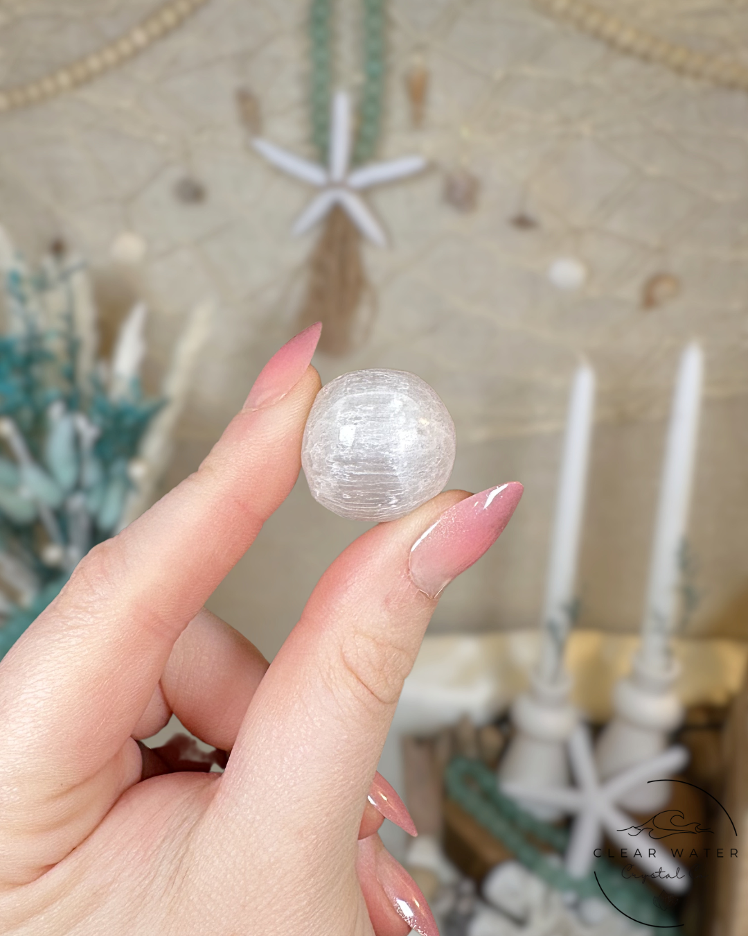 Mini Satin Spar Spheres