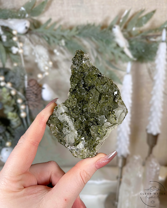 Pine Pillars Forest Quartz (Epidote in Quartz) Specimens – Turkey