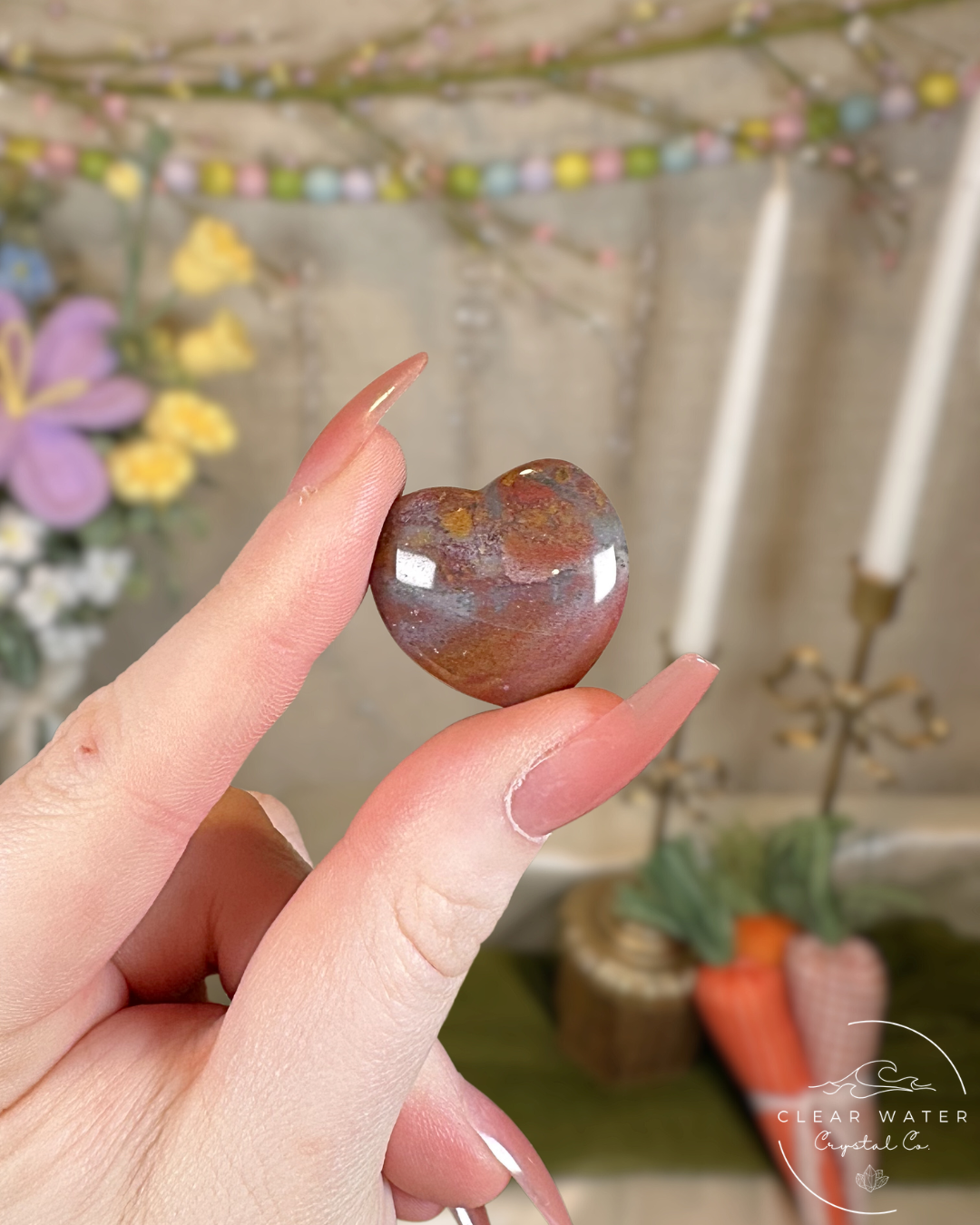 Mini Ocean Jasper Hearts – Madagascar