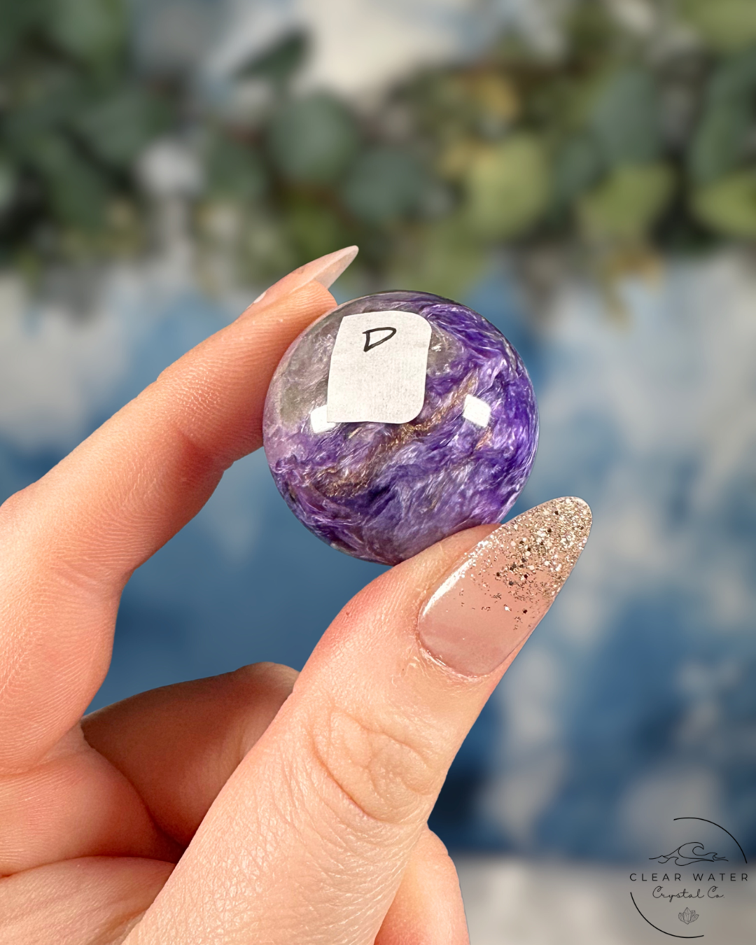 Charoite Sphere from Russia: Royal Radiance